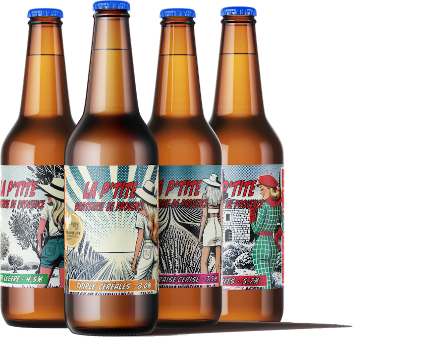 P'tites bières IPA, Rosée, Triple, Biscuits